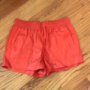 Orangish pink lounge J. Crew shorts